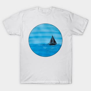 Sail boat on the ocean T-Shirt